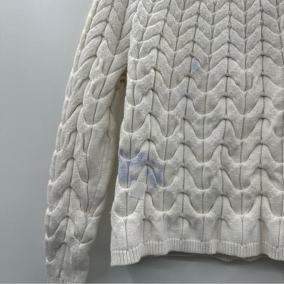 RTR Maje Marnety Button Cable Knit Long Sleeve Button Detail‎ Sweater Sz 1 (S) - Picture 11 of 16